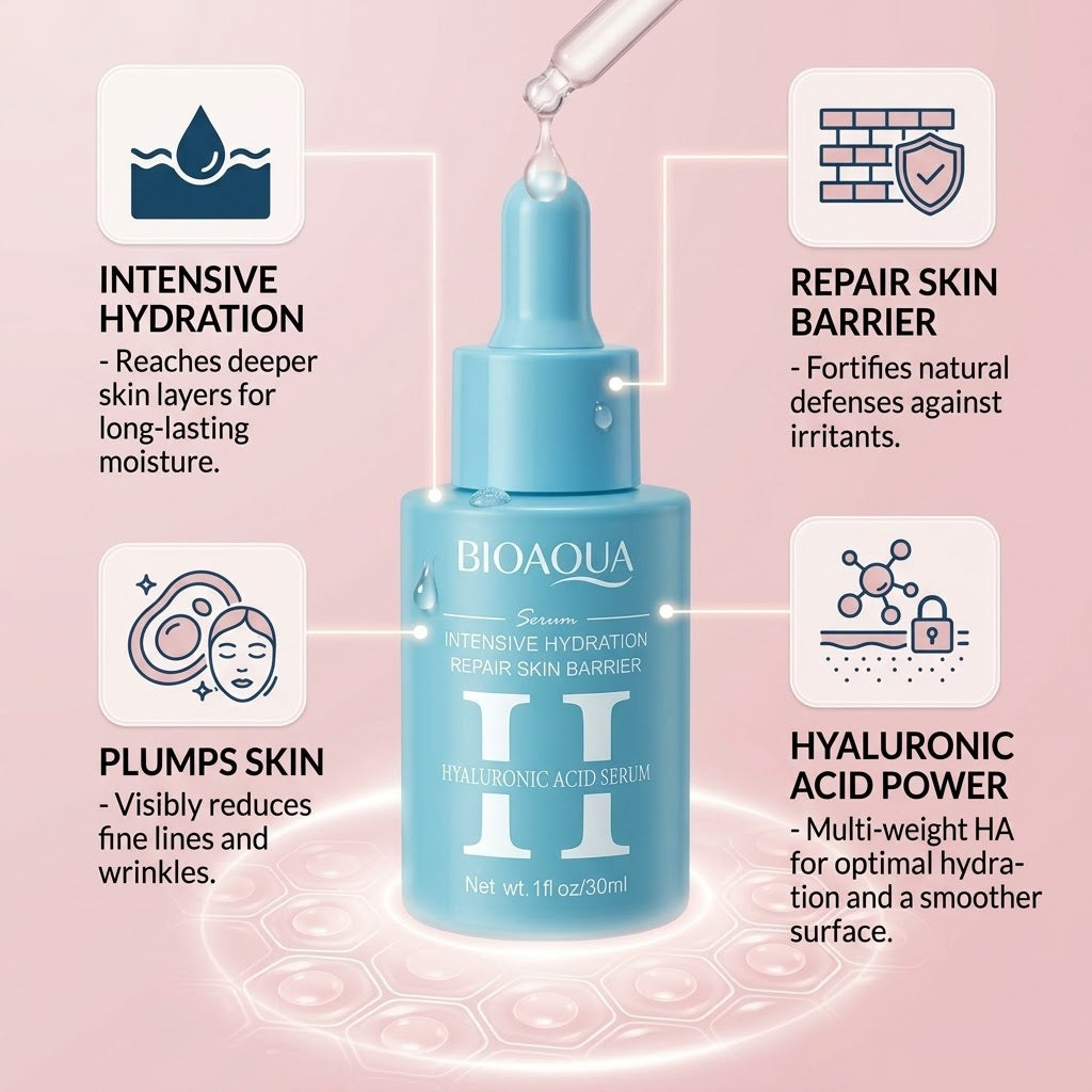 BIOAQUA Hyaluronic Acid Serum 30ml | Hydrating Face Serum